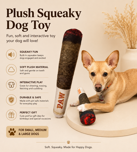 Plush Squeaky Dog Toy