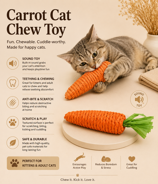 Carrot Cat Chew Toy