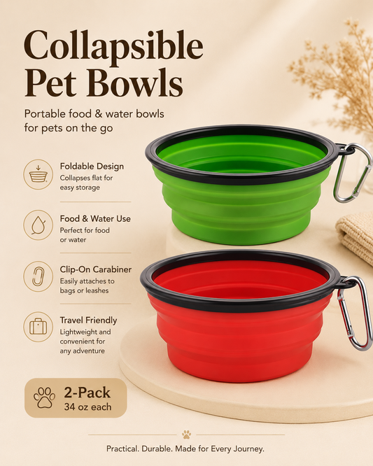 Portable Dog Bowl Set