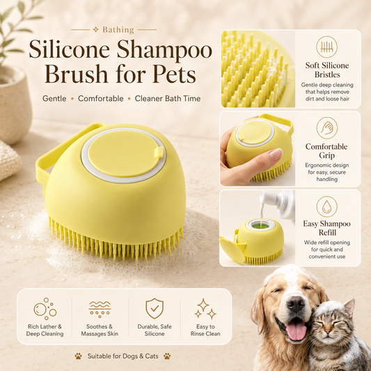Silicone Pet Bath Brush