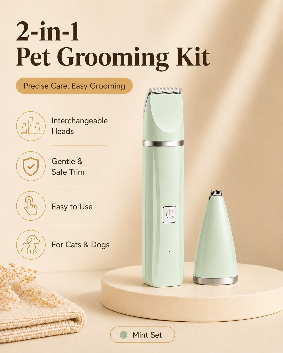 Electric Pet Grooming Kit
