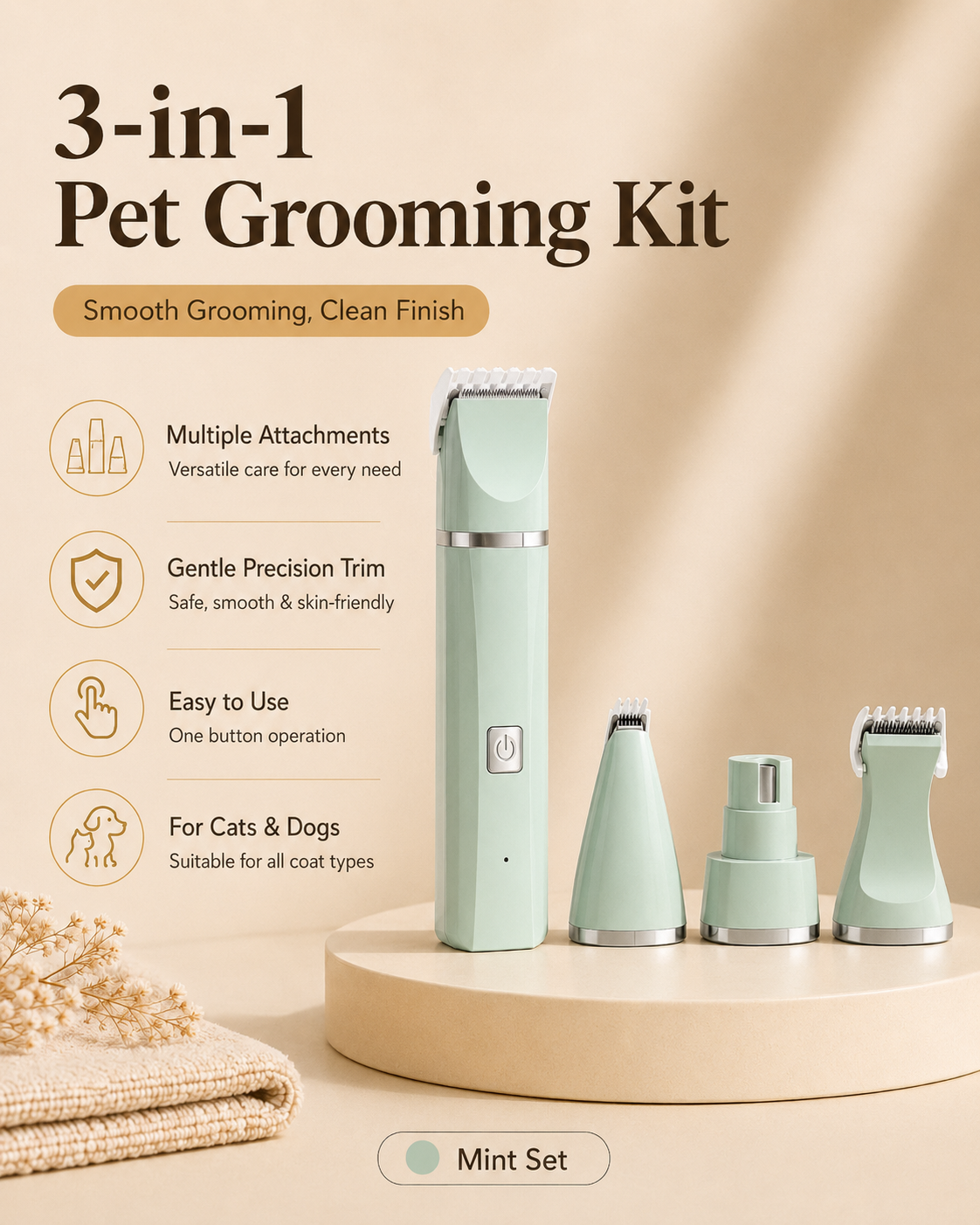 Electric Pet Grooming Kit