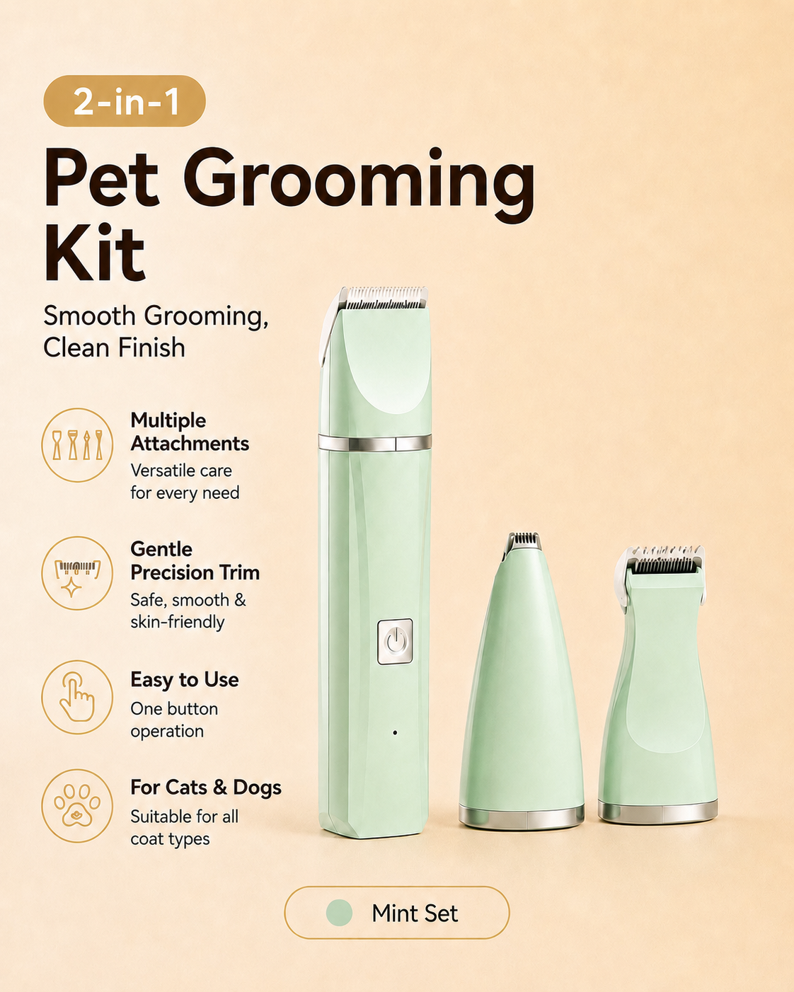 Electric Pet Grooming Kit