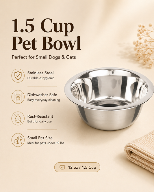 Stainless Steel Pet Bowl Set