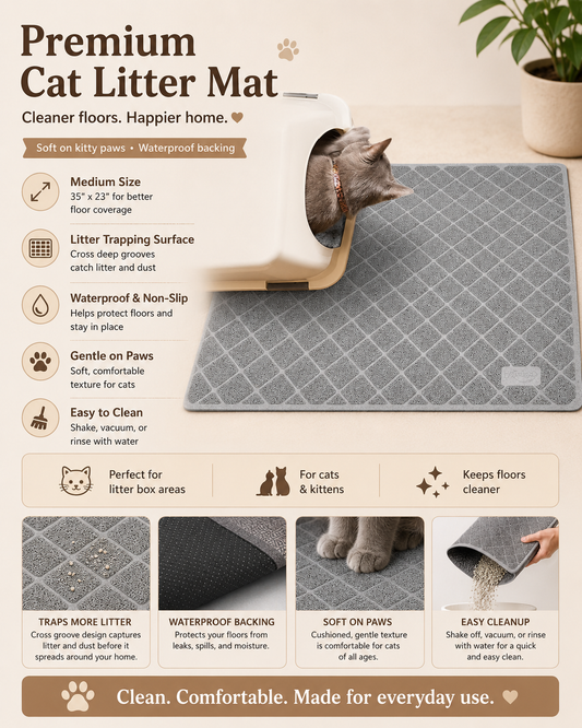 Premium Cat Litter Mat